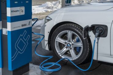 The small fender door is for the plug-in charging port, a feature not usually  associated with a BMW sport sedan.