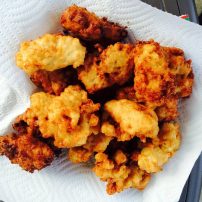 Try crab fritters.