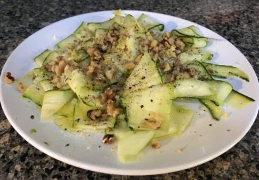 Carpaccio of zucchini