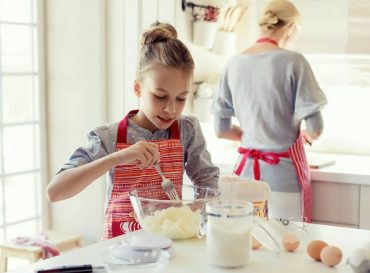 Children Helping Kitchen