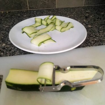 Zucchini ribbons