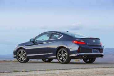 The handsome coupe body is a compromise over the much roomier Accord sedan.