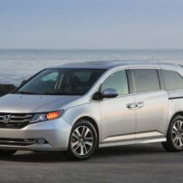 The 2016 Honda Odyssey van is handsomely styled. Doors are large and access is easy.