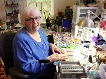 Polymer Clay Art - Susan Hyde in her studio where the magic takes place