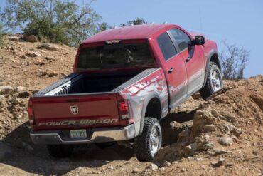 Ground clearance and axle/suspension upgrades help the Power Wagon conquer almost any hill. 