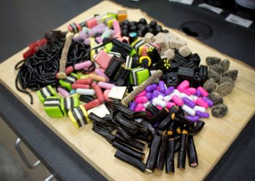 The licorice selection is not limited to candy — selection includes things like licorice pasta and licorice shampoo.