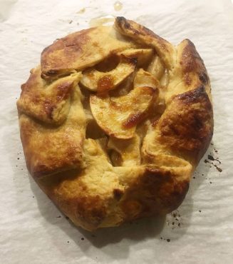 Baked Rustic apple galette