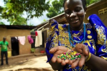 Pictured is Teddy Namuyigawomen, a Bead for Life artisan in Uganda. The Bead for Life beading program provides smart and savvy women living in poverty with an entrepreneurial training that gives them skills and confidence to transform their lives through the creation of a self-sustaining business. Unlike a typical fair trade model, these women graduate from the program as independent business owners.