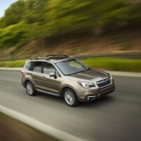 The 2017 Subaru Forester Touring is a sensibly sized do-anything crossover/station wagon.