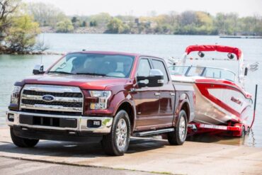 The Ford F-150 can be equipped with several great features to ease trailer towing.