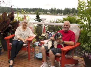 Jerry and Barbara Cooper with “Buddy”