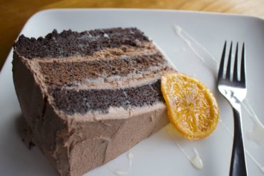 Vegan chocolate orange cake