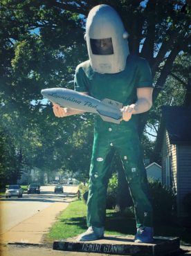 The Gemini Giant, mascot of the defunct Launching Pad Drive-in Wilmington, Illinois