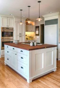 John Boos cherry butcher block island top (Photo courtesy Jacqueline Scott with Legacy Kitchen & Bath)