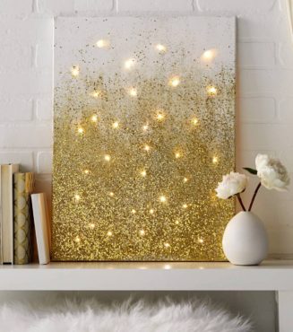 Glitter and Lights Canvas