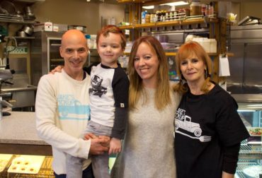  Jake's is family-owned and operated. Jake with his son, wife and Mom