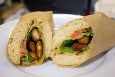 Shrimp Po-Boys bring Southern cuisine to the Pacific Northwest.