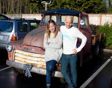 Jake and his wife, Kristi and their pickup­