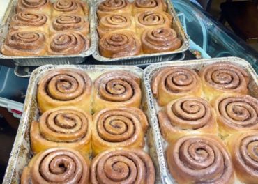 The cinnamon rolls are out of this world and only available on Saturday. Text “roll me” to 206-899-0699 to find out when they are hot out of the oven.