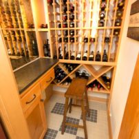 Wine cellar in basement
