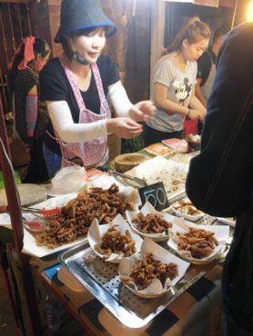 Delicious foods at the Chiang Mai night market