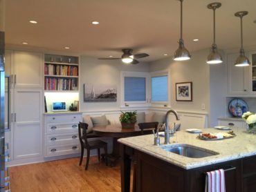 Dramatic Reshaping — Kitchen gets lots of space, airy feeling.