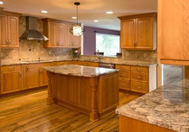 Warm & Inviting — The reconfigured, expanded kitchen provides plenty of space for cooking.