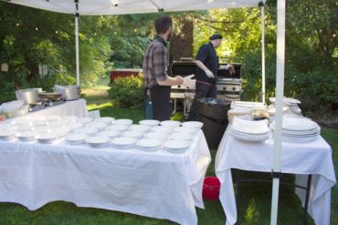 The chef's tent