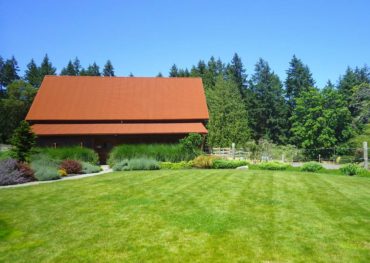 The barn at Heyday Farm was built on the footprint of the Pedersons’ original barn.