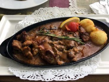 Traditional lamb stew with potatoes