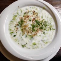 Tarator, a traditional yogurt soup