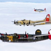 The B-24 Liberator, B-17 Flying Fortress and P-51 Mustang are among the aircraft that the Collings Foundation takes on tour. (Photo courtesy Collings Foundation)