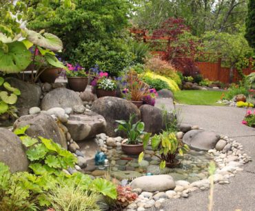 Front garden water feature