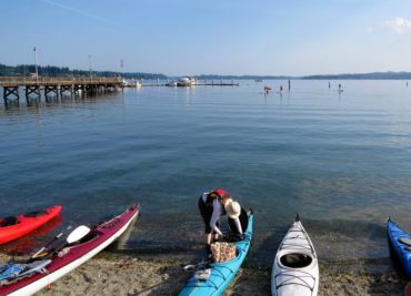 Paddle landing in Silverdale