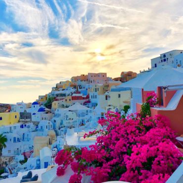 Santorini at sunset