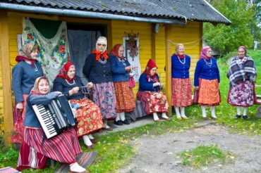 Estonia, an iconic destination for international travel. This women's music and dance group is from the Estonian island of Kihnu. (Photo courtesy Travel Estonia)