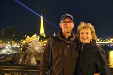 Locals Brenda Prowse and husband Hugh Nelson are enjoying themselves in Paris. (Photo courtesy Hugh Nelson)