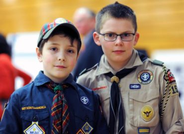 Local scouts with projects at the fair