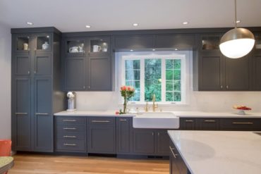 Painted inset cabinetry