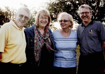 Left to right: Julian, Kim, Leslie and Mike Schmidtke in 2017