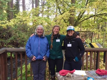 Salmon Tours volunteers at Clear Creek Trail