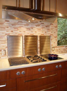 Electric grill, induction and propane domino cooktops (Photo courtesy A Kitchen That Works, LLC)