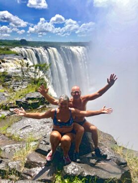 Angel’s Pool on the edge of the falls