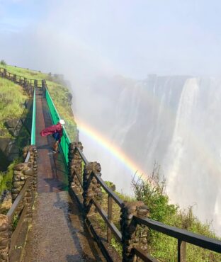 Falls view from Zambia