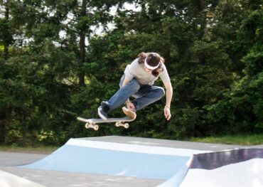 Christian Proudfoot drives from Belfair to skate at Silverdale’s Gateway Skate Park.