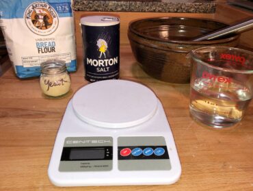 A digital scale is helpful for measuring ingredients.