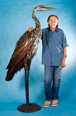 Jackson with Standing Heron, 2006 (Photo courtesy Ed Johnson)