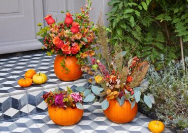 Pumpkin Flower Vase