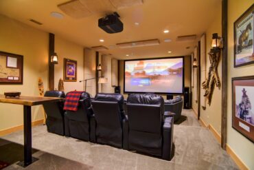 The ultimate home theater custom designed by Nuts About Hi-Fi. Featuring a full Atmos system, 8K JVC projector and a 178-inch Screen Innovations screen.