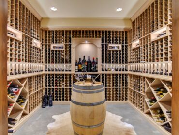 Extensive wine cellar in the basement